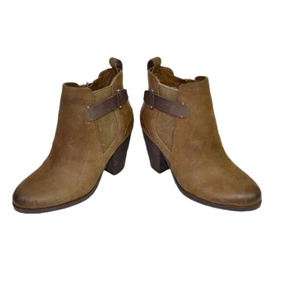 Vince Camuto brown Hayes Chunky leather ankle bootie 5.5 - Picture 15 of 15
